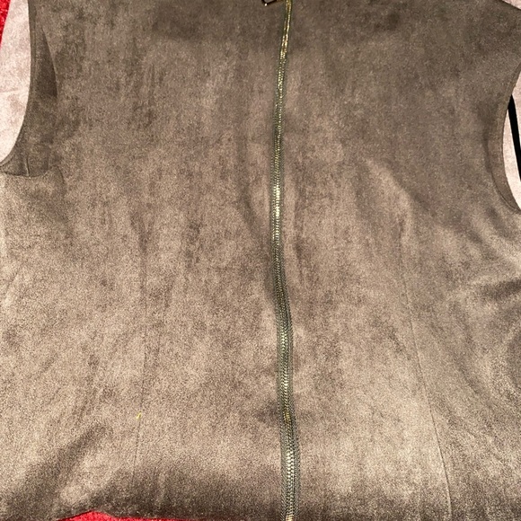 Suede / leather sheath dress - Picture 2 of 4